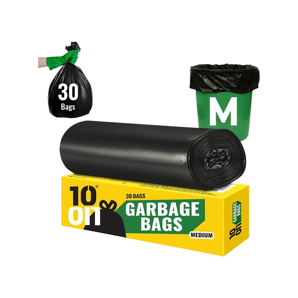 10on Garbage Bag (Medium, Black) available from Fresh World HSR Layout