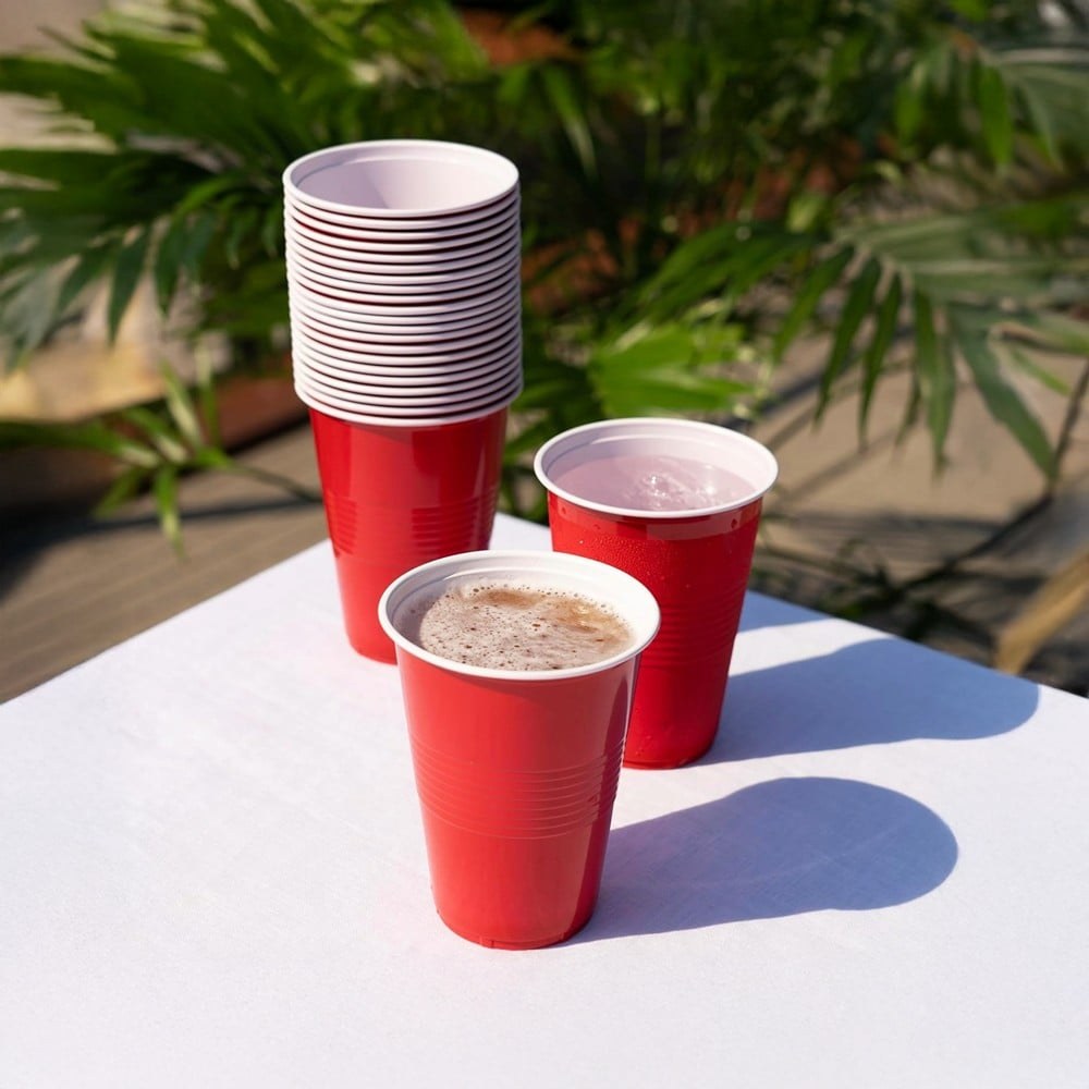 10on Red Disposable Party Cups (450 ml) available from Fresh World HSR Layout