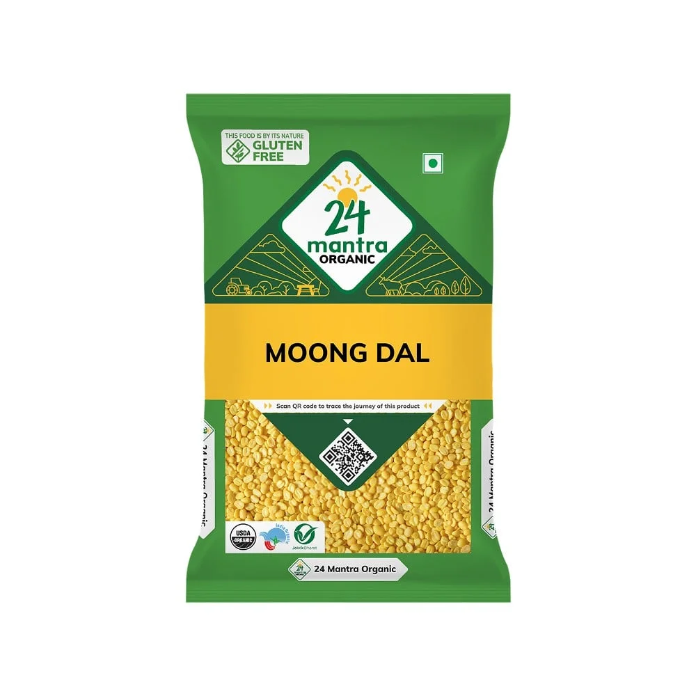 24 Mantra Organic Moong Dal (Dhuli) available from Fresh World HSR Layout
