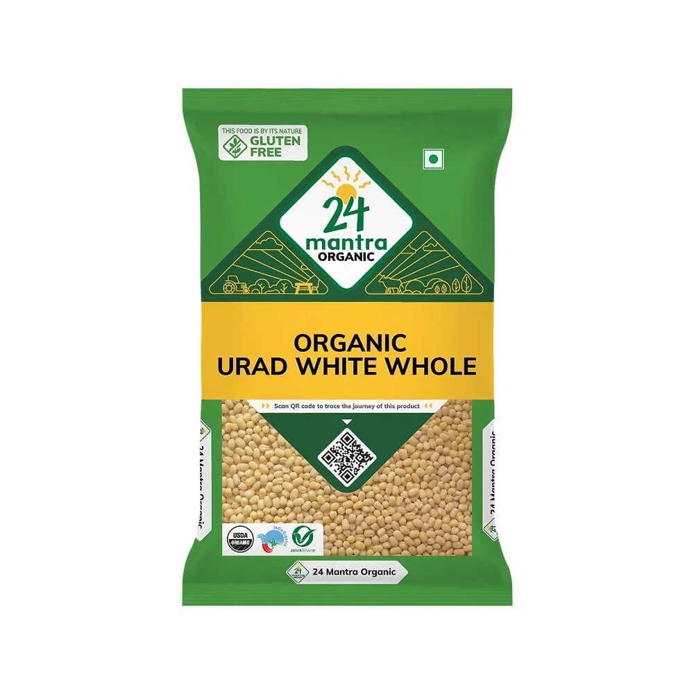 24 Mantra Organic Urad (Sabut) available from Fresh World HSR Layout