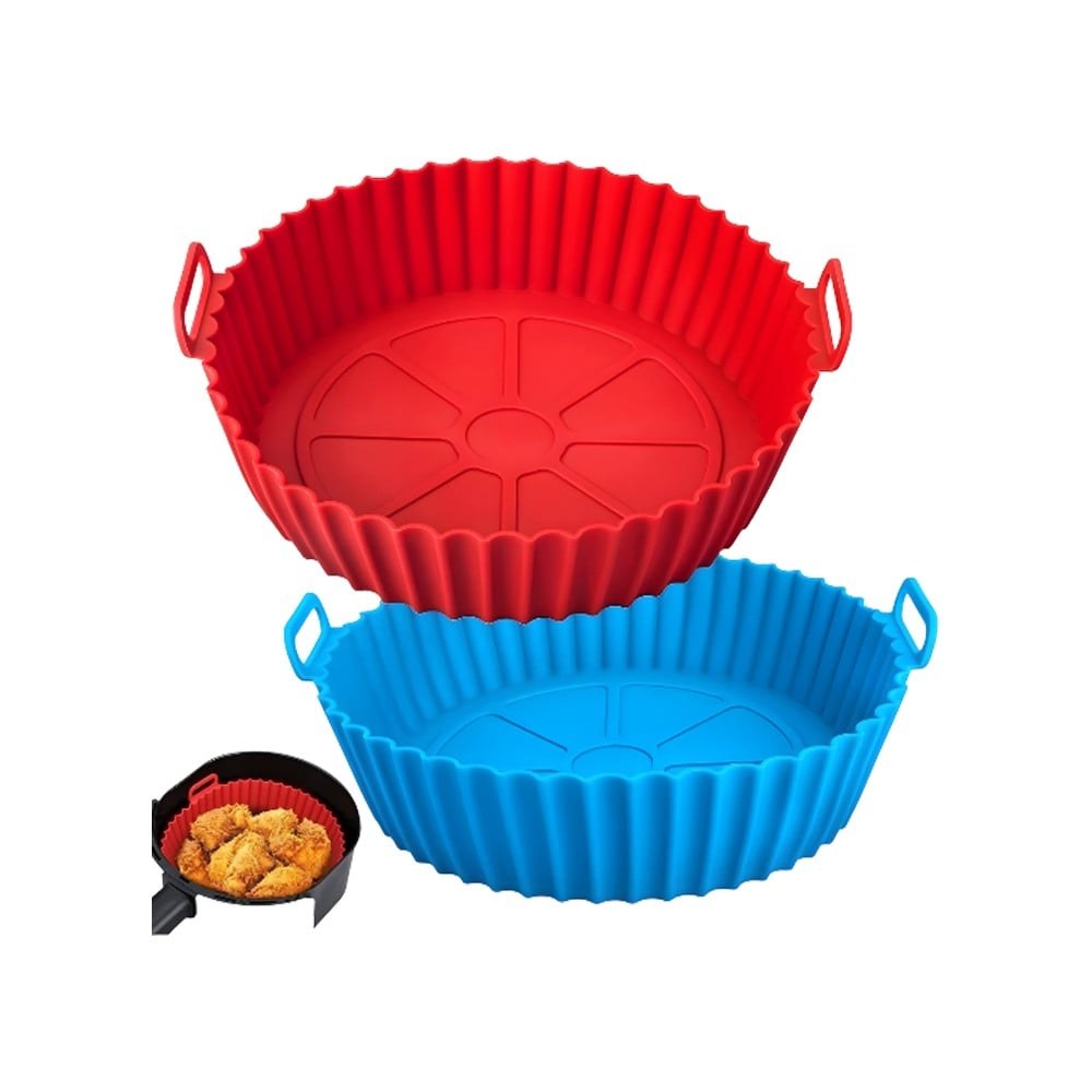 7Stars Round Reusable Air Fryer Mould Liner (Silicone) available from Fresh World HSR Layout