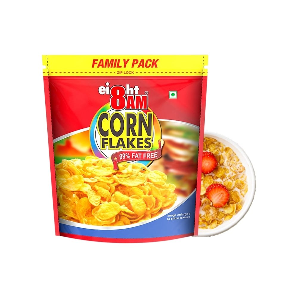 8AM Corn Flakes Family Pack available from Fresh World HSR Layout