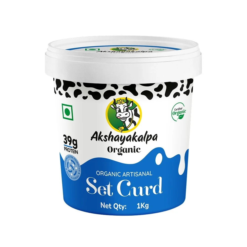 Akshayakalpa Organic Artisanal Organic Set Cup Curd available from Fresh World HSR Layout