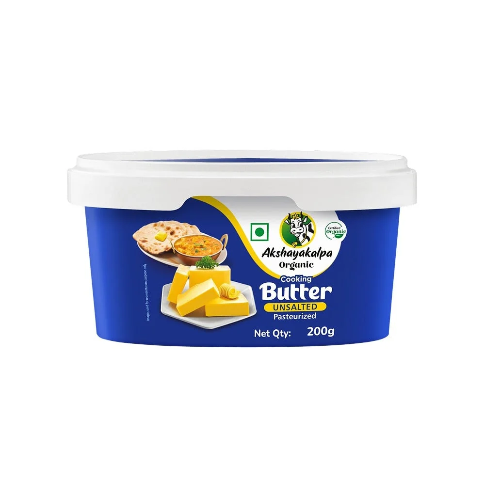 Akshayakalpa Organic Cooking Unsalted Butter available from Fresh World HSR Layout