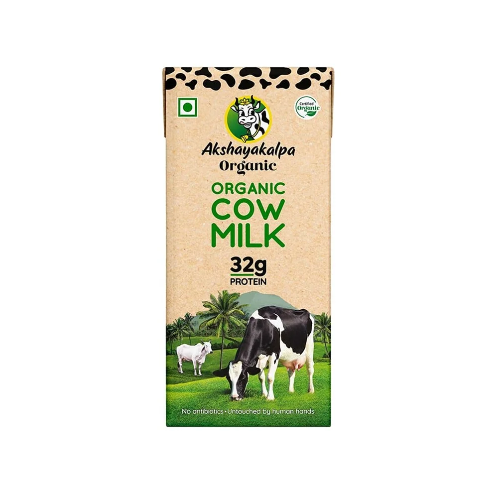 Akshayakalpa Organic Cow Milk available from Fresh World HSR Layout
