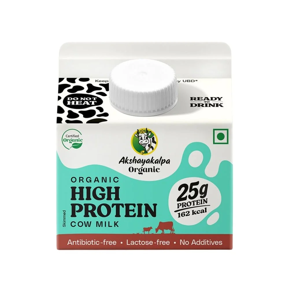 Akshayakalpa Organic High Protein Milk available from Fresh World HSR Layout