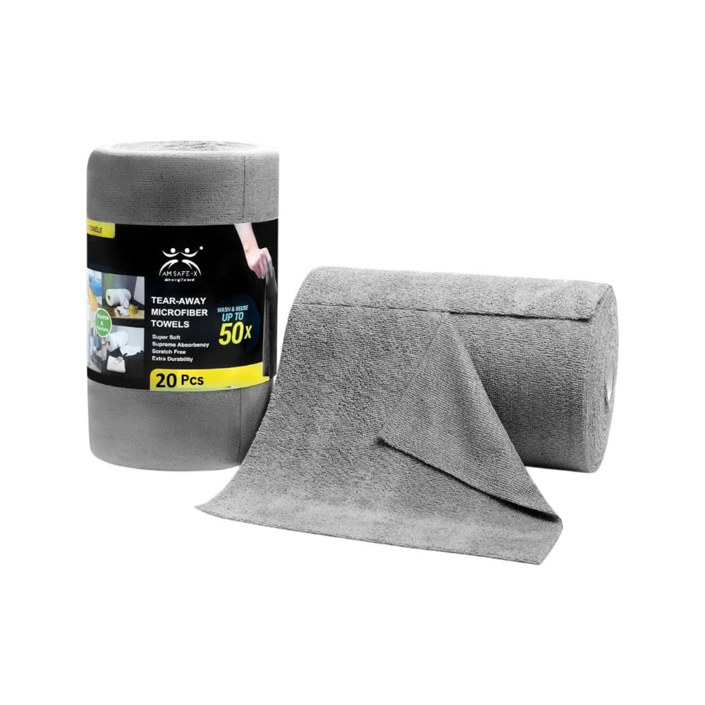 AM Safe-X Microfiber Cleaning Cloth Roll for Kitchen available from Fresh World HSR Layout