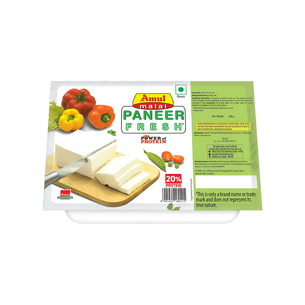 Amul Fresh Malai Paneer available from Fresh World HSR Layout