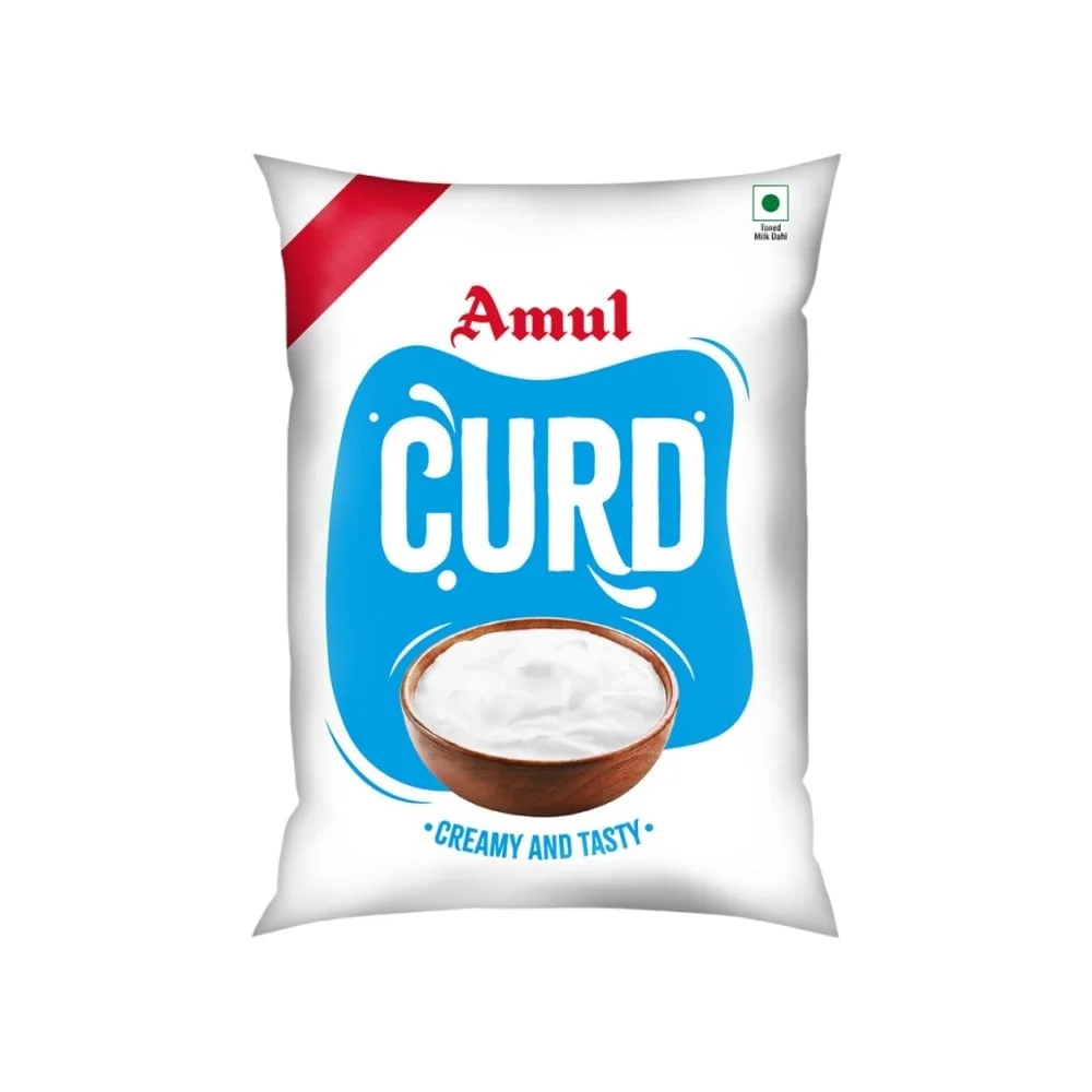 Amul Pouch Curd available from Fresh World HSR Layout