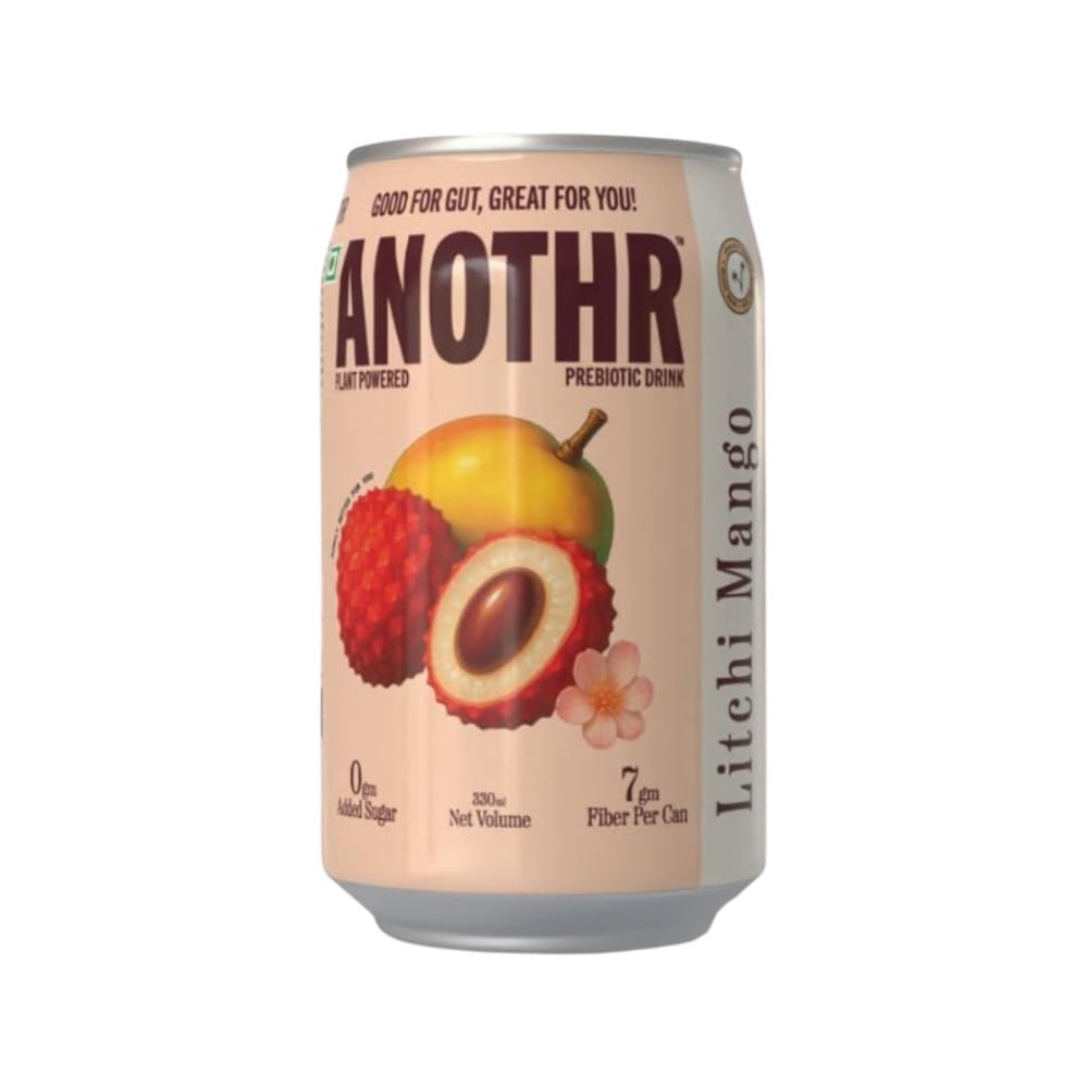 Anothr Prebiotic Soft Drink (Litchi Mango) available from Fresh World HSR Layout