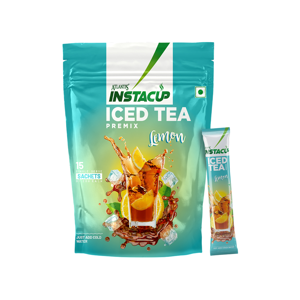 Atlantis Instacup Lemon Ice Tea Premix available from Fresh World HSR Layout