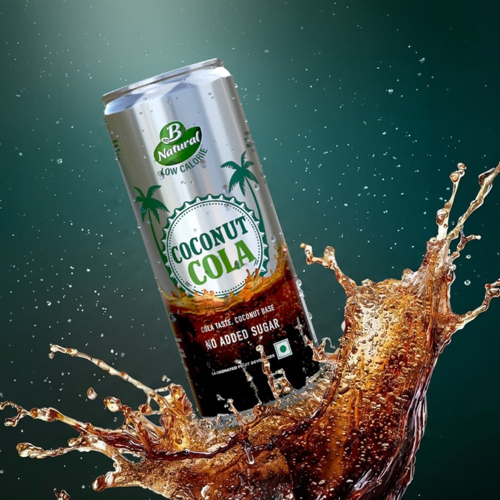 B Natural Coconut Cola Soft Drink available from Fresh World HSR Layout