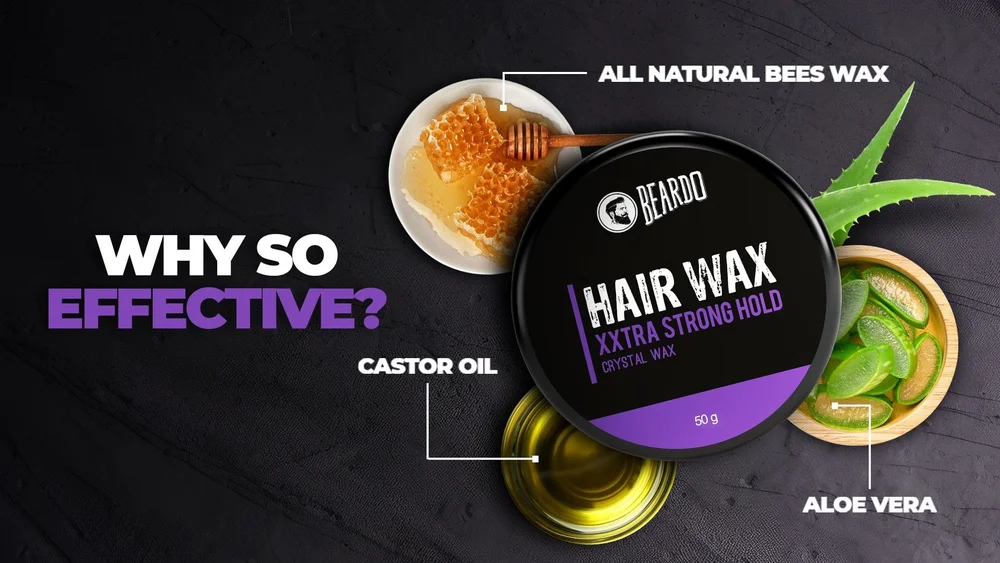 Beardo XXtra Strong Hold Hair Wax available from Fresh World HSR Layout