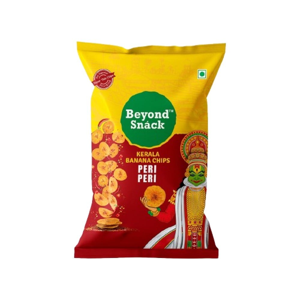 Beyond Snack Peri Peri Nendran Banana Chips available from Fresh World HSR Layout