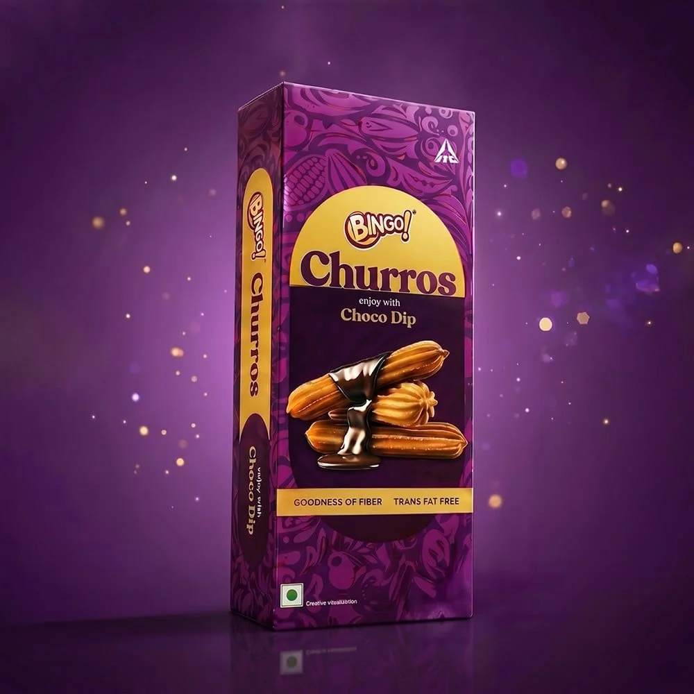 Bingo Churros with Chocolate Dip available from Fresh World HSR Layout