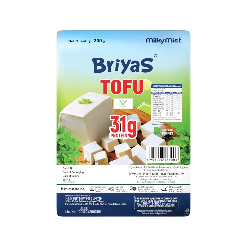 Briyas Soya Tofu available from Ravi Kirana Store