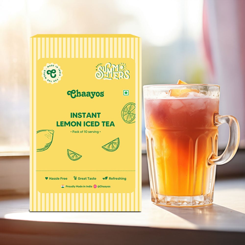 Chaayos Instant Lemon Ice Tea Premix available from Fresh World HSR Layout
