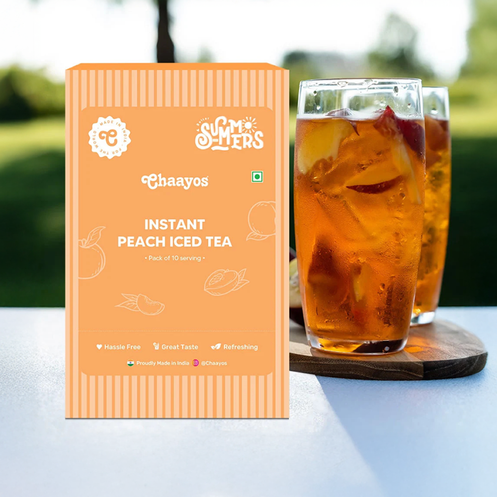 Chaayos Instant Peach Ice Tea Premix available from Ravi Kirana Store