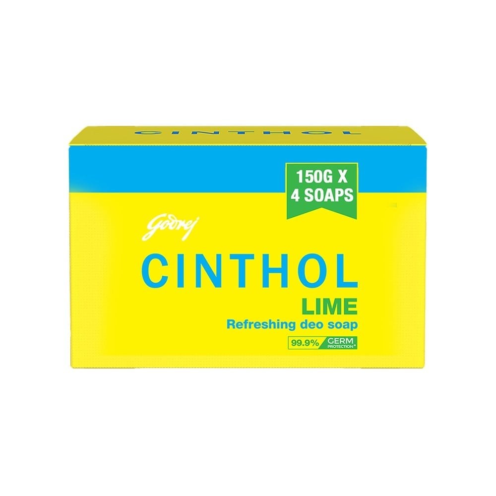 Cinthol Lime Bath Soap - Pack of 4 available from MK Retail RT Nagar