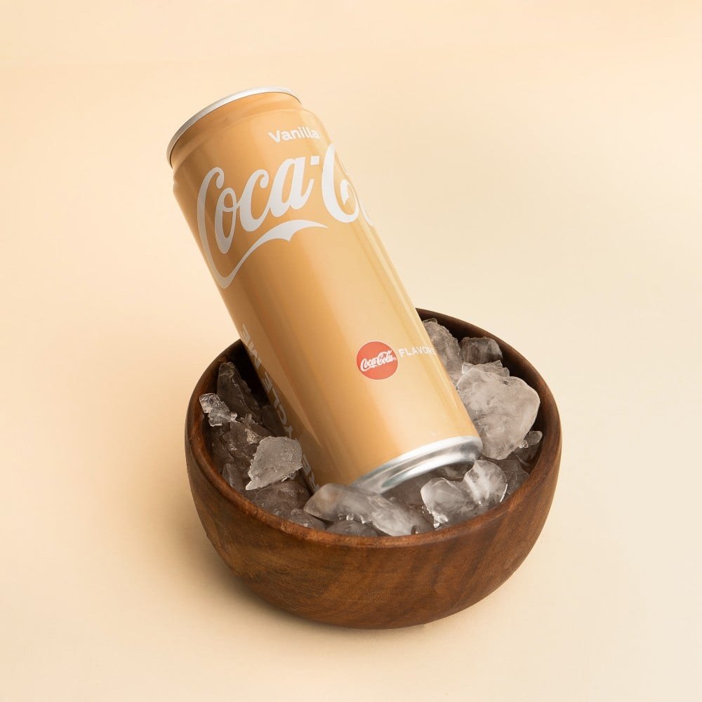 Coca-Cola Vanilla Soft Drink (320 ml) available from Fresh World HSR Layout