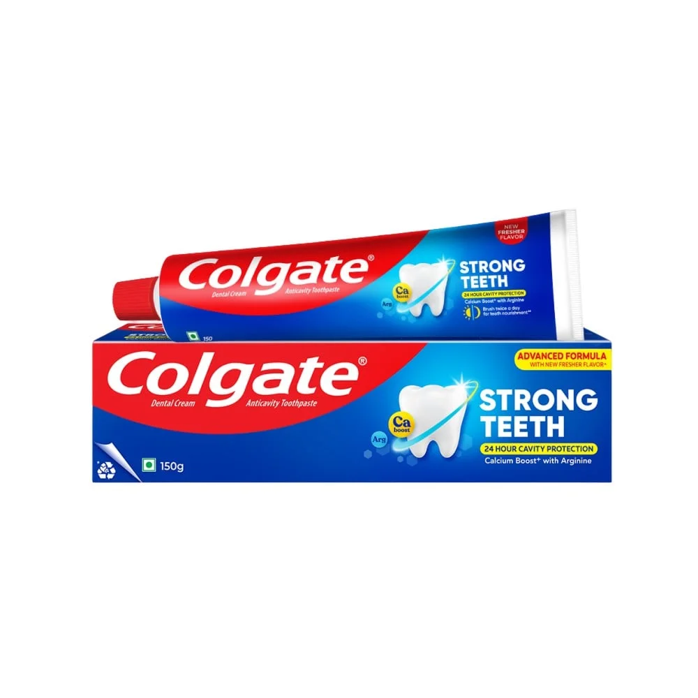 Colgate Strong Teeth Anticavity Toothpaste (150 g) available from MK Retail RT Nagar