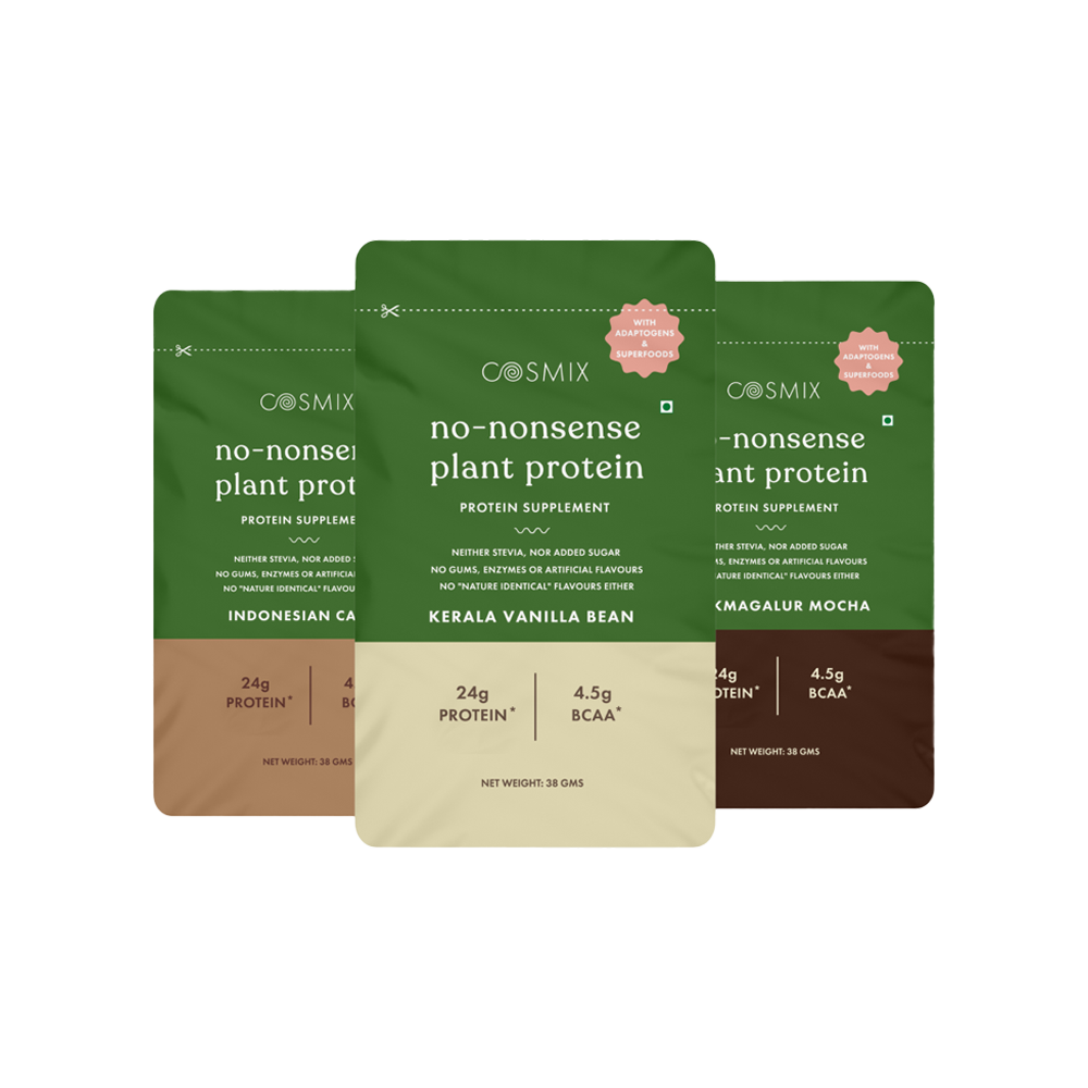 Cosmix No-Nonsense Plant Protein (Assorted) available from MK Retail RT Nagar