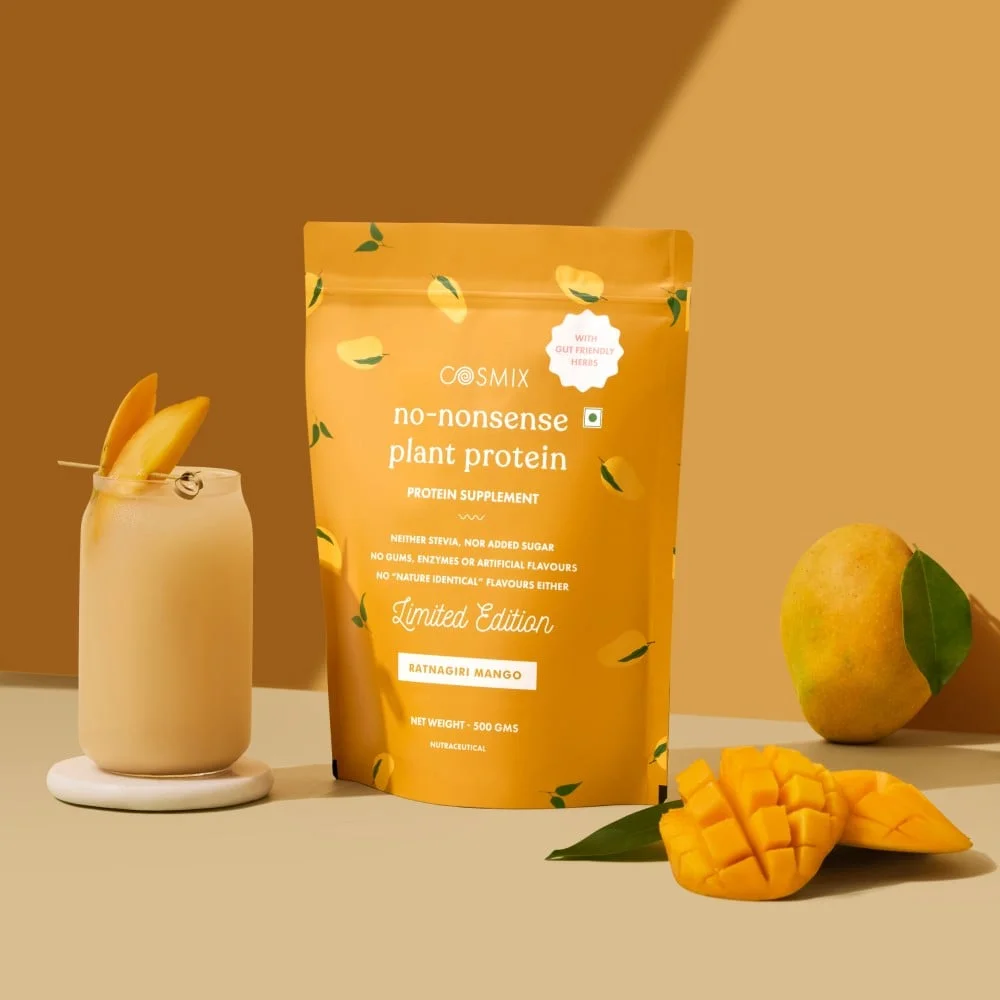 Cosmix No-Nonsense Plant Protein (Ratnagiri Mango) available from MK Retail RT Nagar