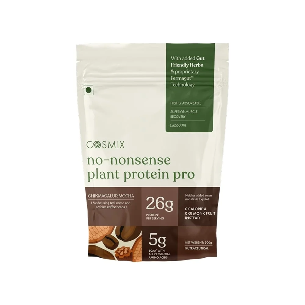 Cosmix No- Nonsense Pro Plant Protein (Chikmagalur Mocha) available from MK Retail RT Nagar