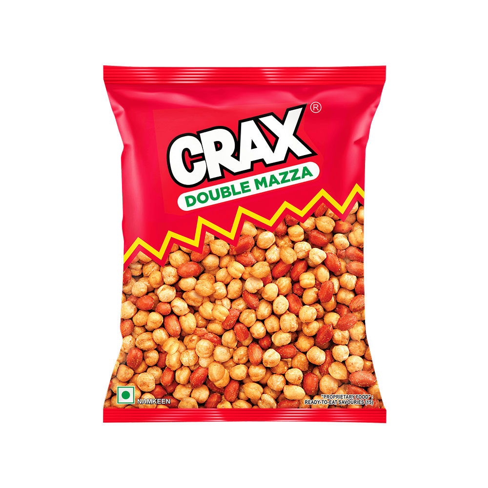 Crax Double Mazza Roasted Chana Peanuts Namkeen Snacks available from Ravi Kirana Store