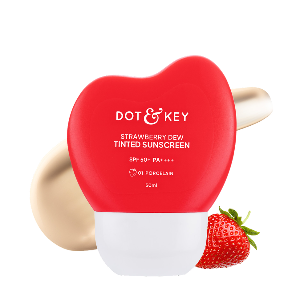 Dot & Key Tinted Sunscreen 01 Porecelian (SPF 50+ PA++++) available from Ravi Kirana Store