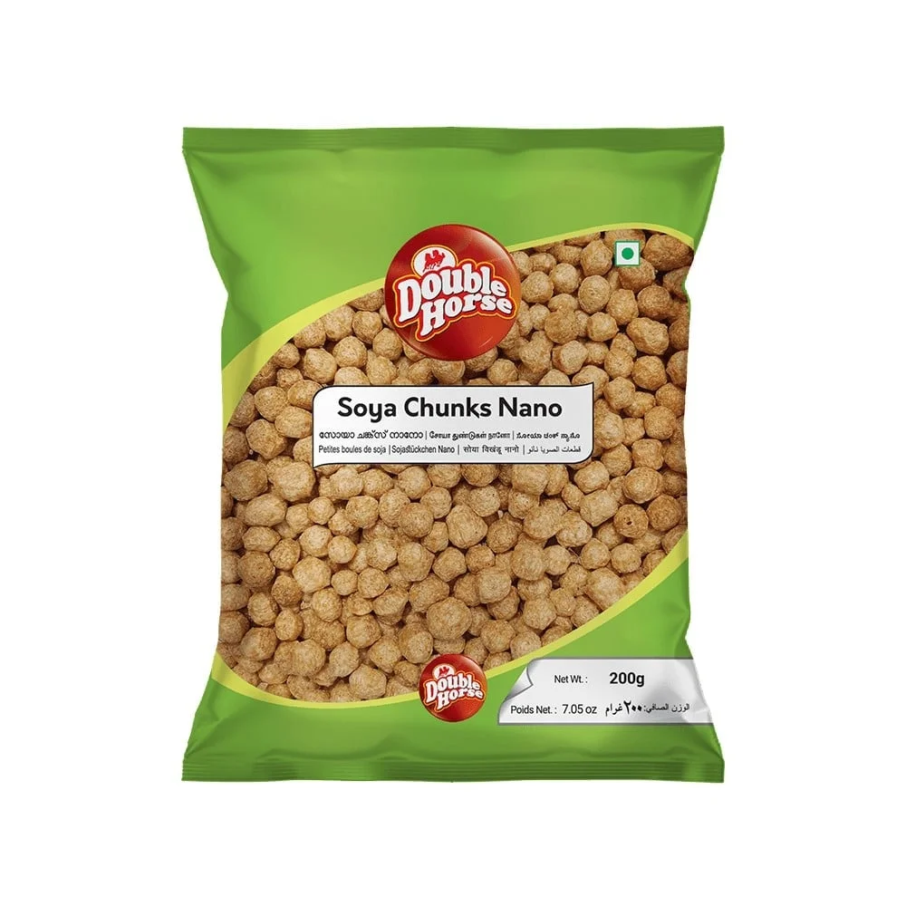 Double Horse Nano Soya Chunks available from MK Retail RT Nagar