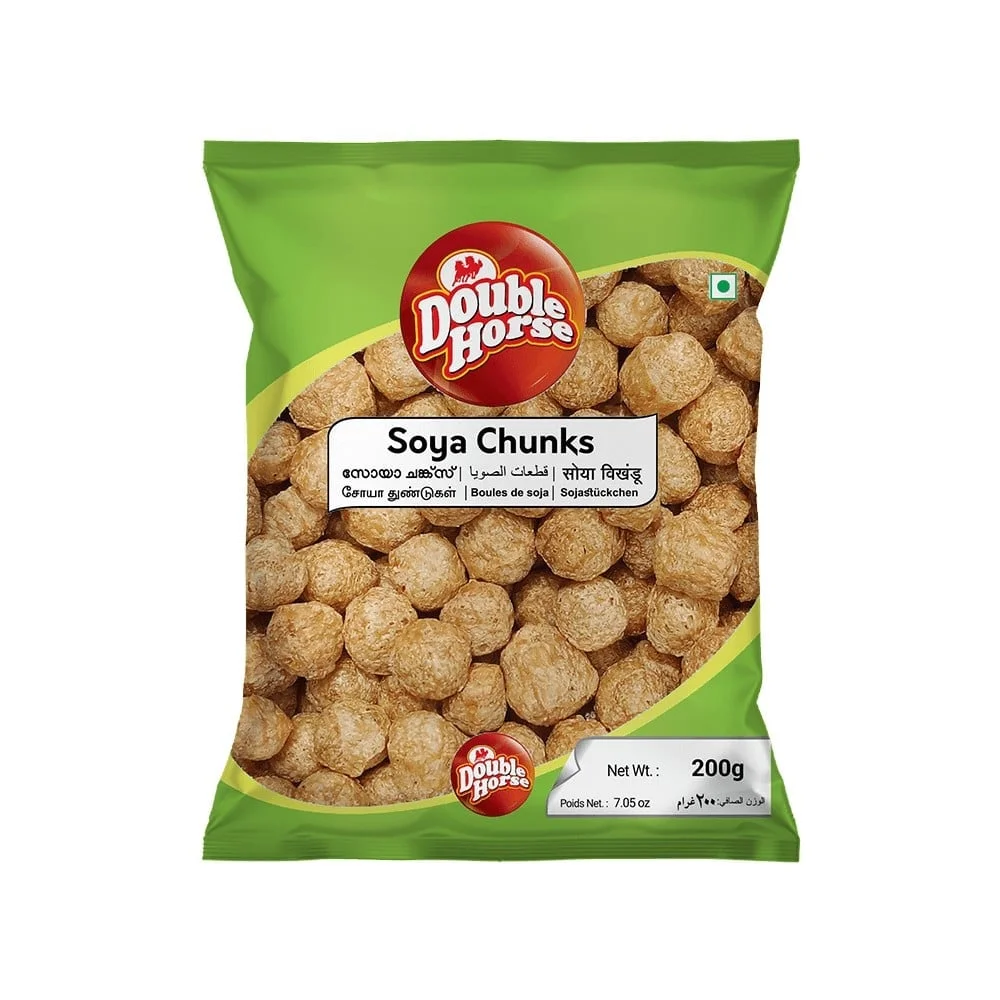 Double Horse Soya Chunks available from MK Retail RT Nagar