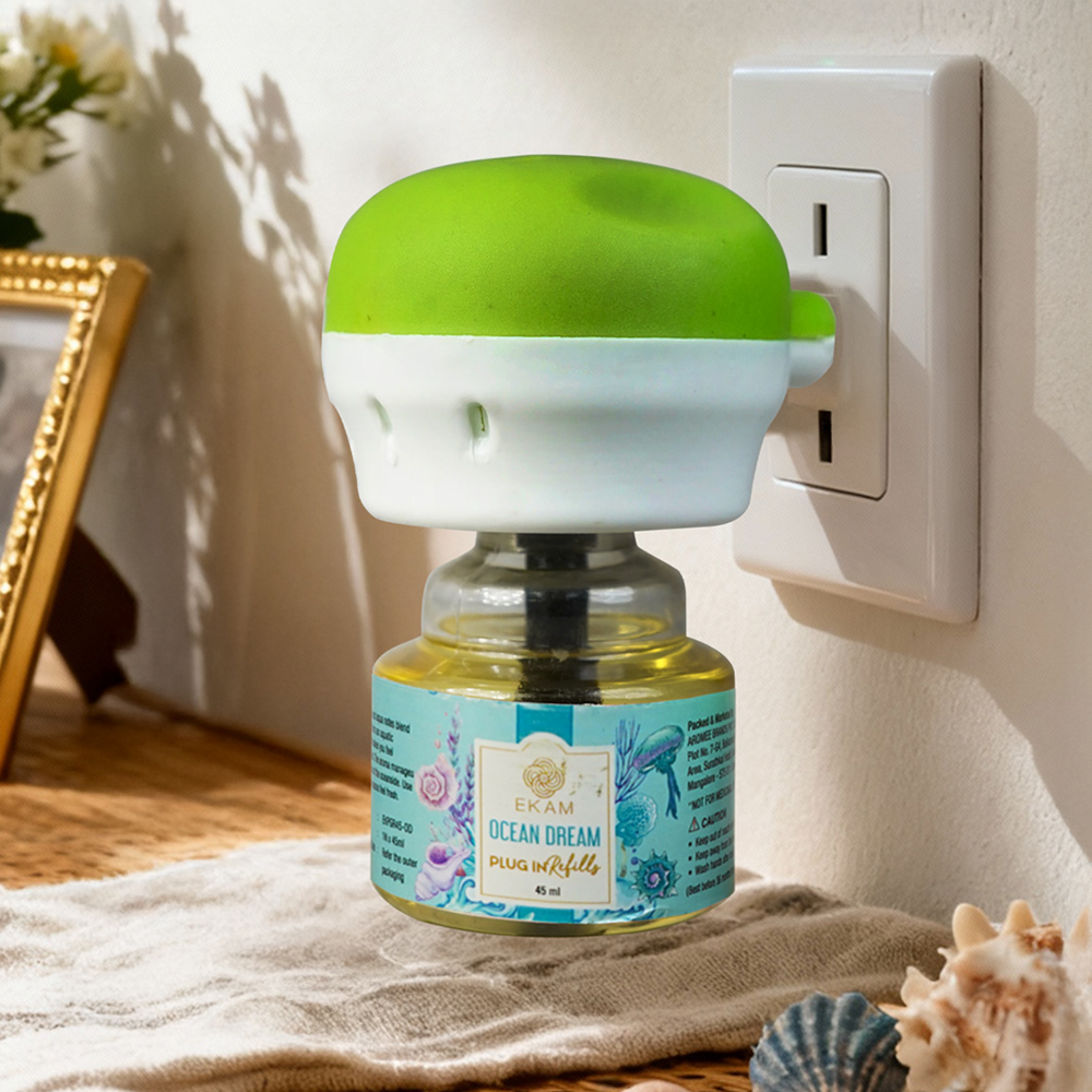 Ekam Plug-In Air Freshener Kit (Ocean Dream) available from Ravi Kirana Store