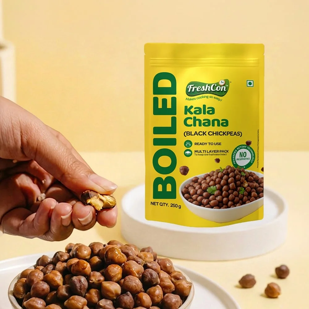 Freshcon Boiled Kala Chana available from MK Retail RT Nagar