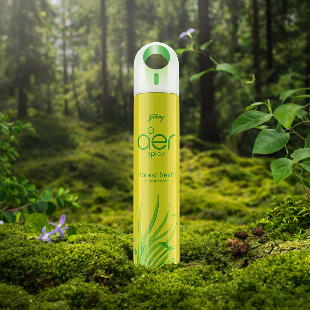 Godrej Aer Room Freshener Spray (Forest Fresh) available from Ravi Kirana Store
