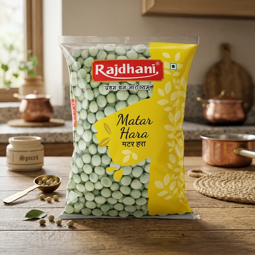 Rajdhani Hara Matar Dal available from Ravi Kirana Store